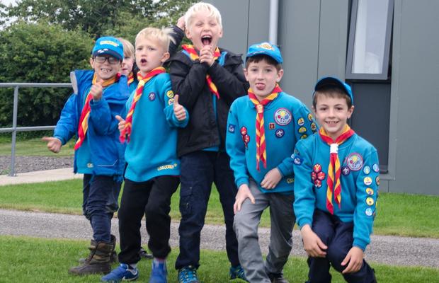 Beavers group photo.